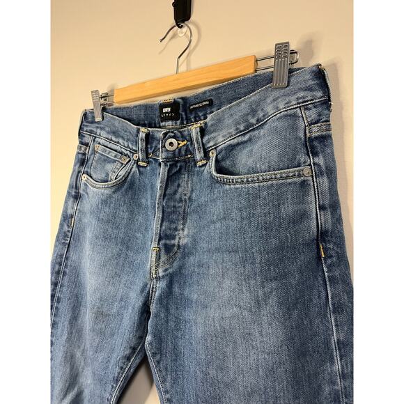 EDWIN ED-80 Made in Japan Slim Tapered Jeans SZ 31x32 Medium Blue Faded - Picture 4 of 9